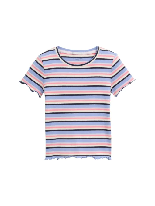 Kinder Tom Tailor Denim Ripp T-Shirt mit Streifenmuster