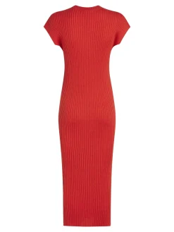 Damen Tommy Hilfiger Rippstrick Kleid