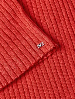 Damen Tommy Hilfiger Rippstrick Kleid