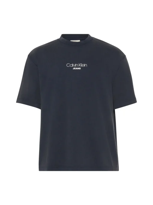 Herren Calvin Klein Jeans Rippstrick T-Shirt