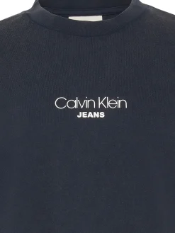 Herren Calvin Klein Jeans Rippstrick T-Shirt