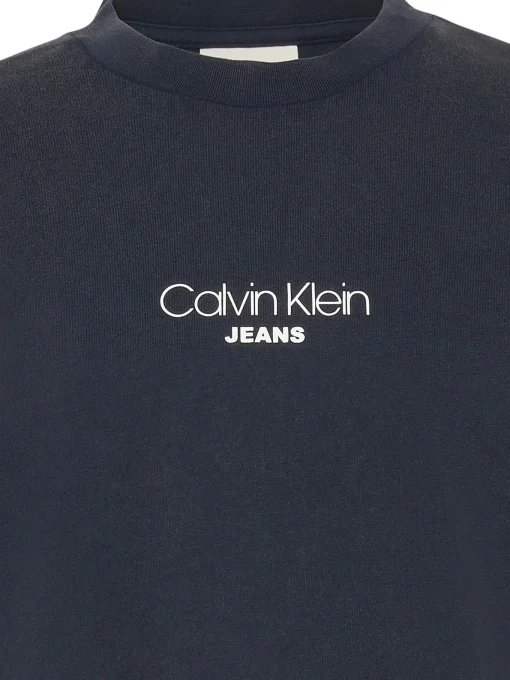 Herren Calvin Klein Jeans Rippstrick T-Shirt