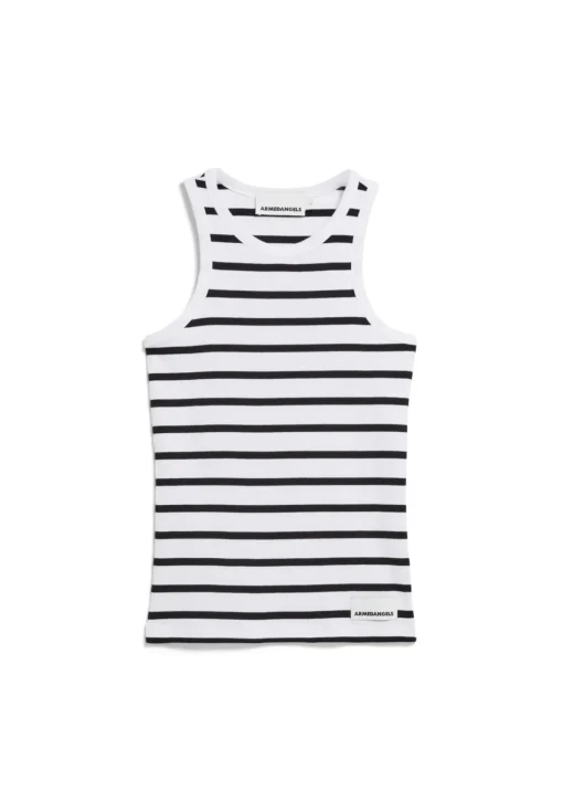 Damen armedangels Ripp-Top aus Bio-Baumwoll Mix KANITAA STRIPES