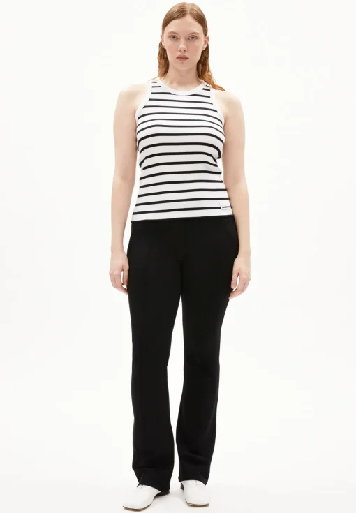 Damen armedangels Ripp-Top aus Bio-Baumwoll Mix KANITAA STRIPES