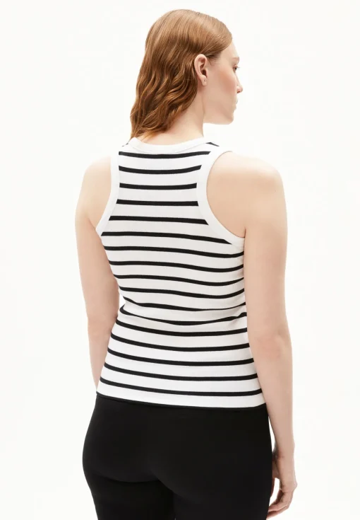 Damen armedangels Ripp-Top aus Bio-Baumwoll Mix KANITAA STRIPES