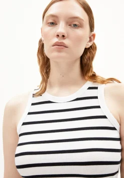 Damen armedangels Ripp-Top aus Bio-Baumwoll Mix KANITAA STRIPES