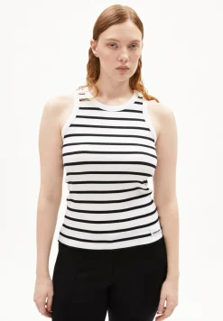 Damen armedangels Ripp-Top aus Bio-Baumwoll Mix KANITAA STRIPES