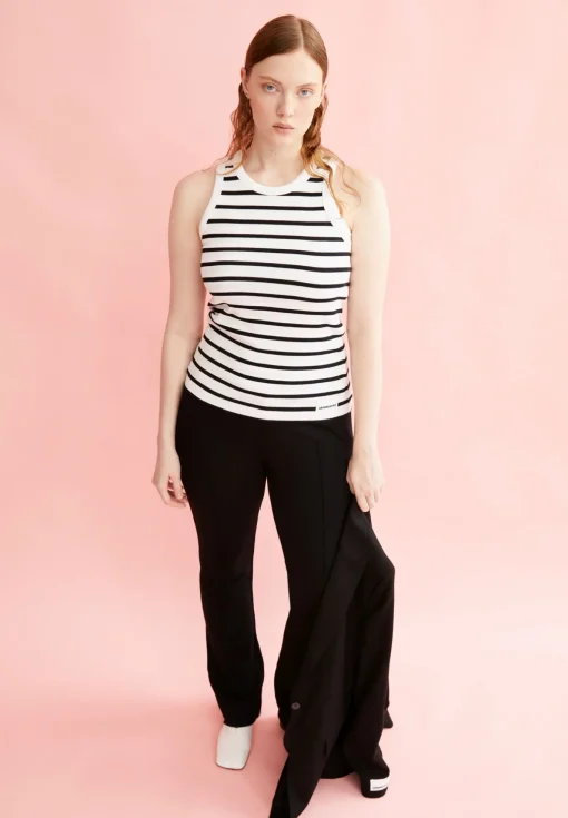 Damen armedangels Ripp-Top aus Bio-Baumwoll Mix KANITAA STRIPES
