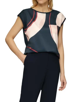 Damen s.Oliver BLACK LABEL Ärmelloses Shirt im Fabricmix