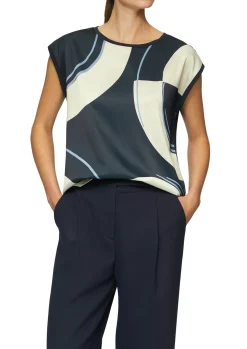 Damen s.Oliver BLACK LABEL Ärmelloses Shirt im Fabricmix