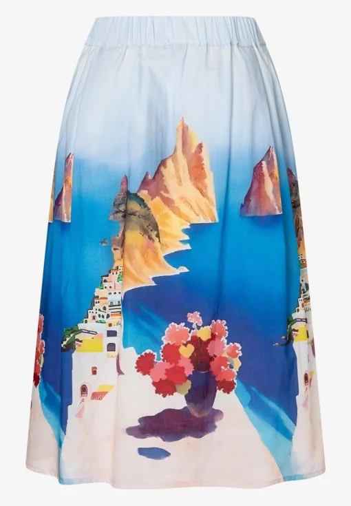 Damen More & More Rock mit Amalfi Print