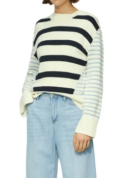 Damen s.Oliver Rundhals-Pullover im Streifenmix