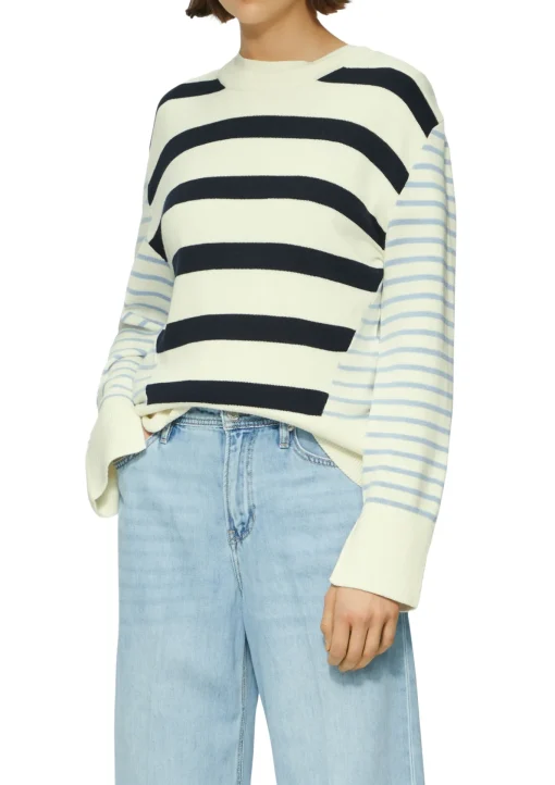 Damen s.Oliver Rundhals-Pullover im Streifenmix