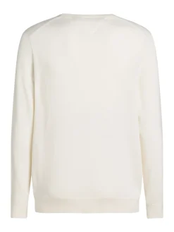 Herren Tommy Hilfiger Rundhals-Pullover mit aufgestickter Flag