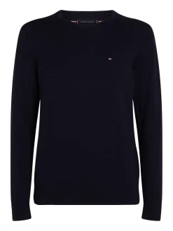 Herren Tommy Hilfiger Rundhalspullover mit Flag