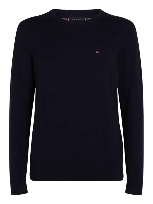 Herren Tommy Hilfiger Rundhalspullover mit Flag