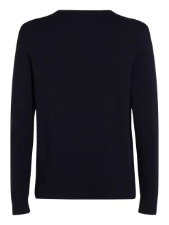 Herren Tommy Hilfiger Rundhalspullover mit Flag