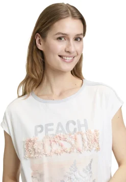 Damen Cartoon Rundhals-Shirt