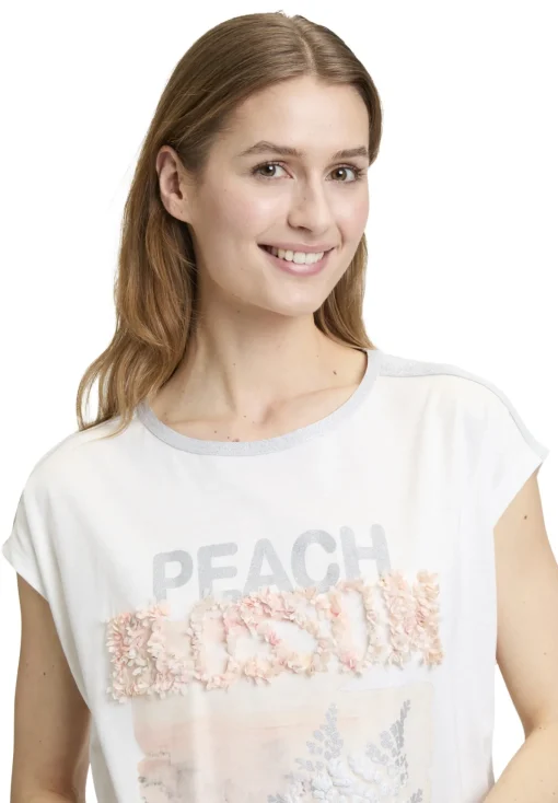 Damen Cartoon Rundhals-Shirt