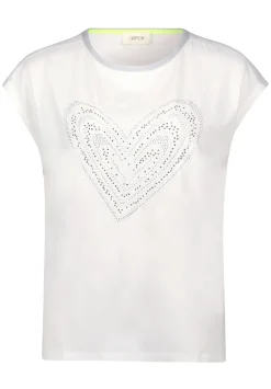 Damen Cartoon Rundhals-Shirt