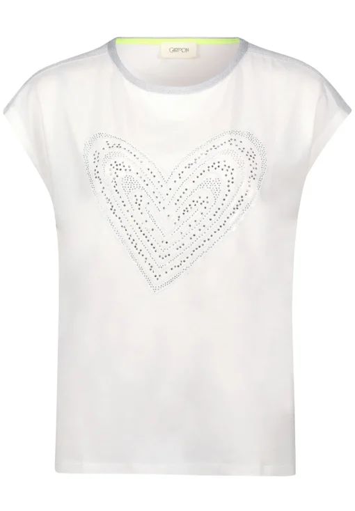 Damen Cartoon Rundhals-Shirt