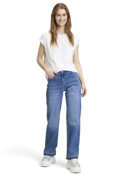 Damen Cartoon Rundhals-Shirt