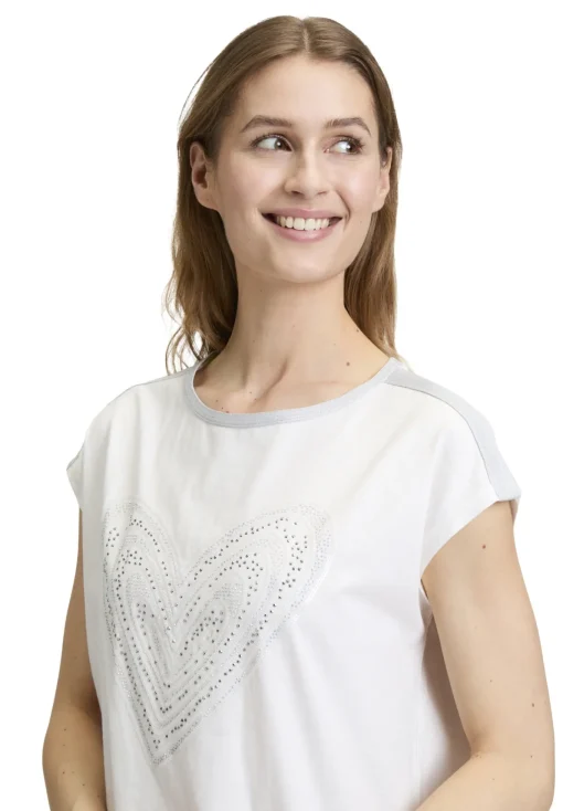 Damen Cartoon Rundhals-Shirt