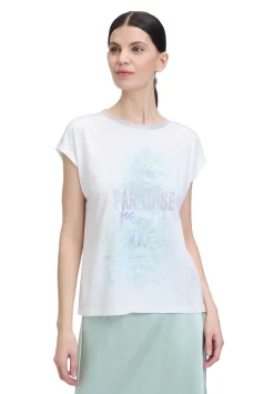 Damen Cartoon Rundhals-Shirt