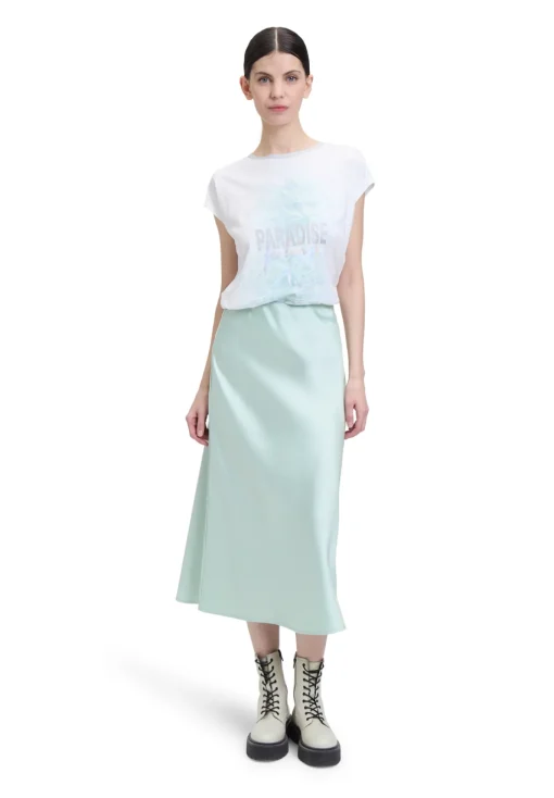 Damen Cartoon Rundhals-Shirt