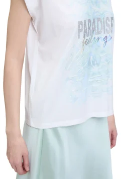 Damen Cartoon Rundhals-Shirt