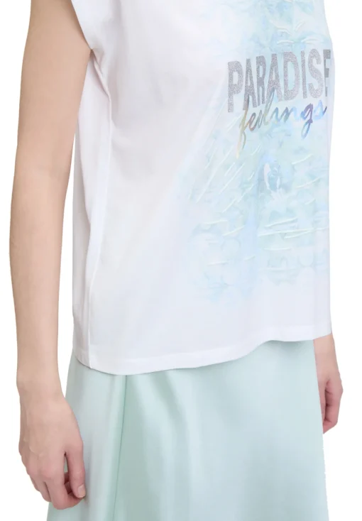 Damen Cartoon Rundhals-Shirt