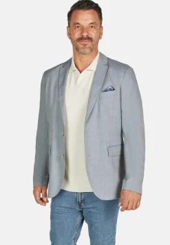 Herren Calamar Sakko in Leinen-Optik