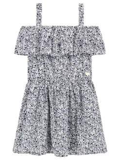 Kinder GUESS Sangallo Off Shoulder Kleid