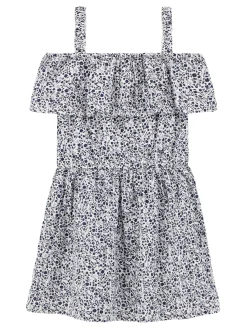 Kinder GUESS Sangallo Off Shoulder Kleid