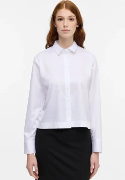 Damen Eterna Satin Shirt Bluse Satingewebe