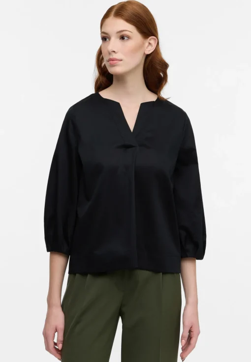 Damen Eterna Satin Shirt Bluse Satingewebe