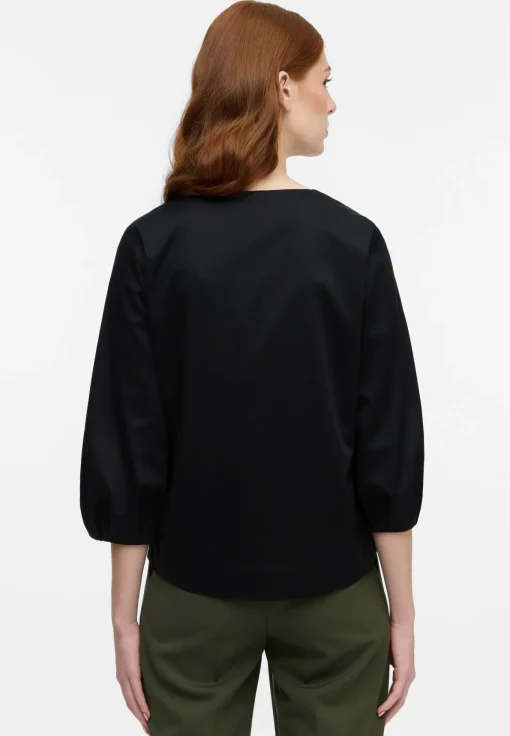 Damen Eterna Satin Shirt Bluse Satingewebe