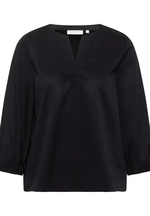 Damen Eterna Satin Shirt Bluse Satingewebe