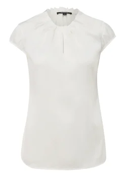 Damen Comma Satinbluse mit Raffung
