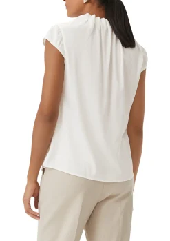 Damen Comma Satinbluse mit Raffung