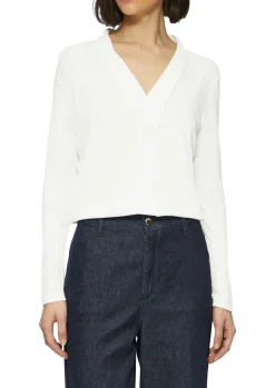Damen s.Oliver BLACK LABEL Satin-Blusenshirt mit Blende
