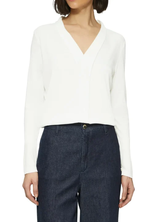 Damen s.Oliver BLACK LABEL Satin-Blusenshirt mit Blende