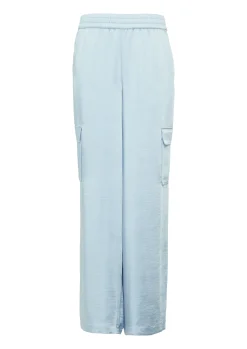 Damen s.Oliver Satinierte Cargohose im Relaxed Fit mit Elastikbund