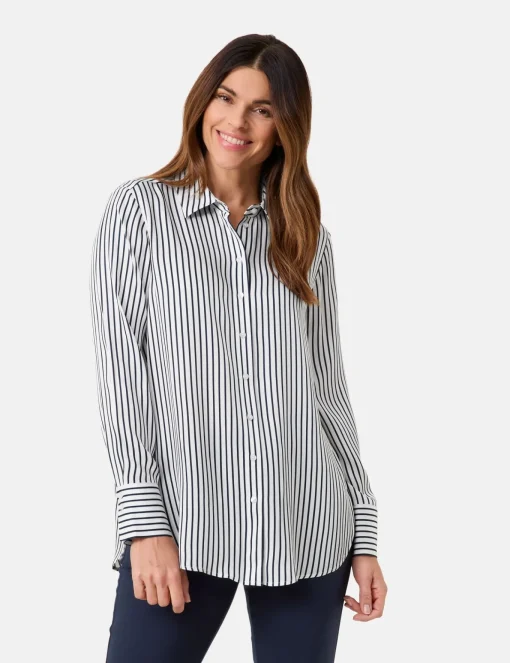 Damen Gerry Weber Collection Satinierte Hemdbluse