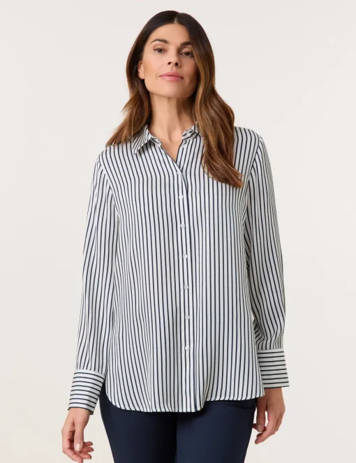 Damen Gerry Weber Collection Satinierte Hemdbluse