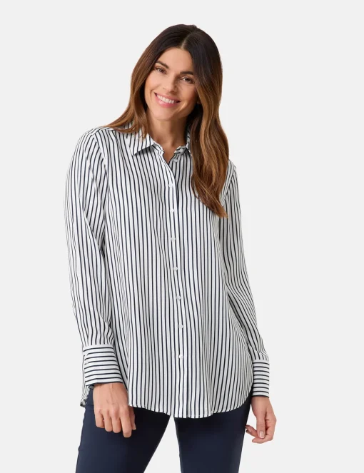 Damen Gerry Weber Collection Satinierte Hemdbluse