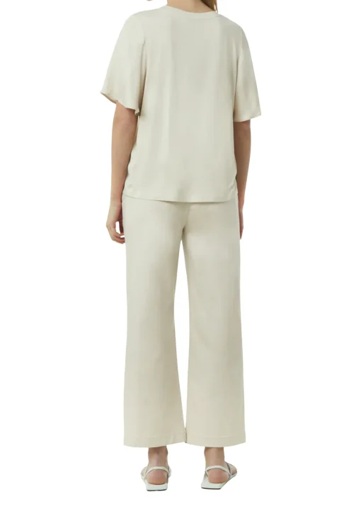 Damen Comma Satiniertes Blusenshirt im Relaxed Fit