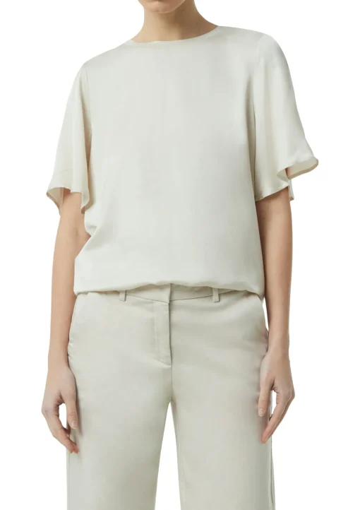 Damen Comma Satiniertes Blusenshirt im Relaxed Fit