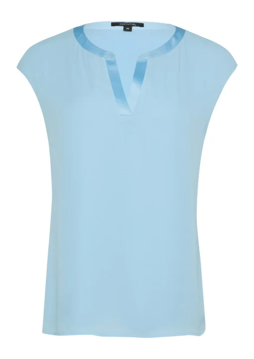 Damen Comma Satinkanten Bluse