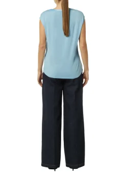 Damen Comma Satinkanten Bluse